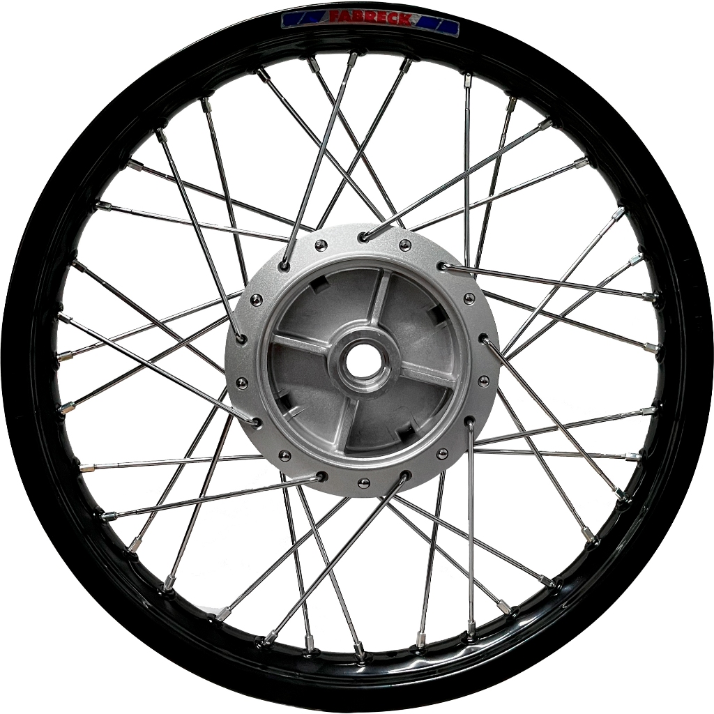 Roda Traseira Montada Alumínio Preto Raio 4mm Titan 150 Fan 150 Start 160 Alinhada (Só Montar)
