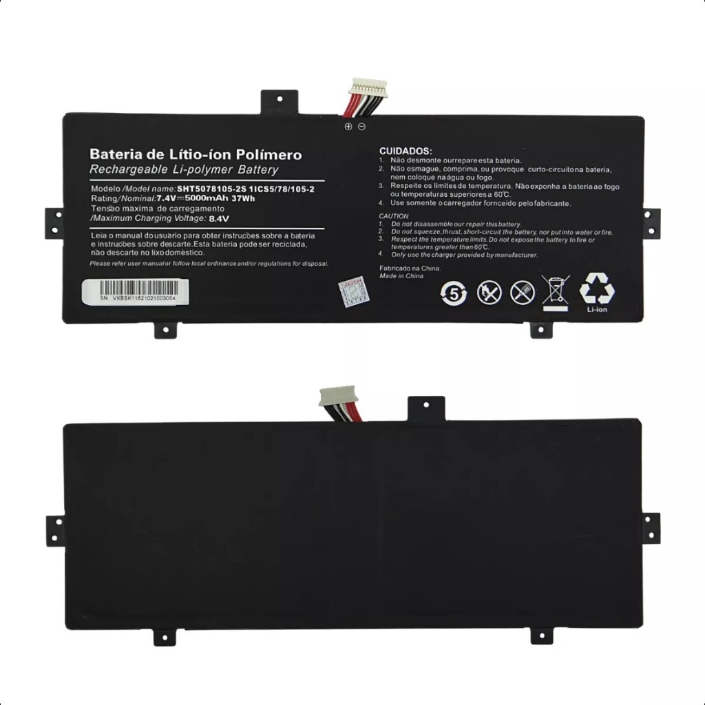 Bateria Notebook Positivo Duo C464c 7.4v 5000mah 37wh Nova