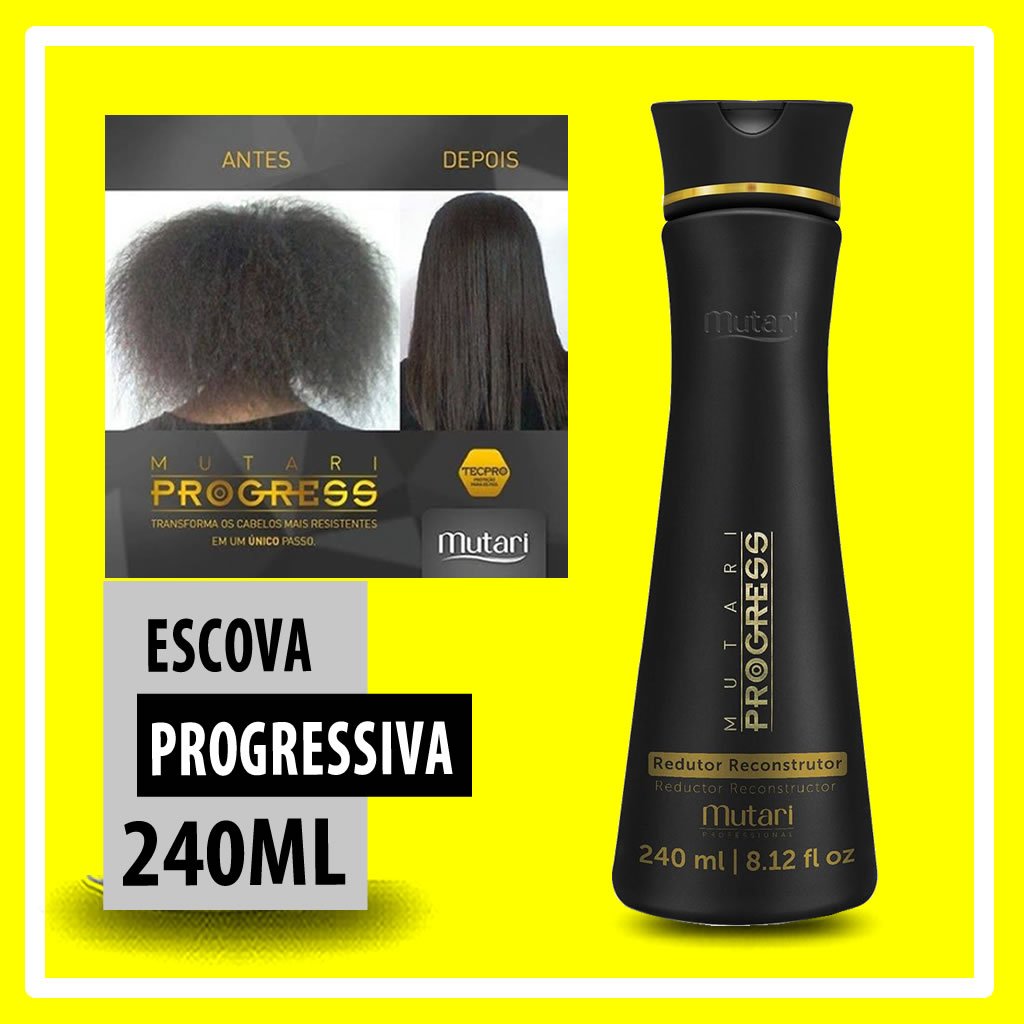 Escova Progressiva Mutari Progress Orgânica Mini 240ml Apenas Um Passo ...