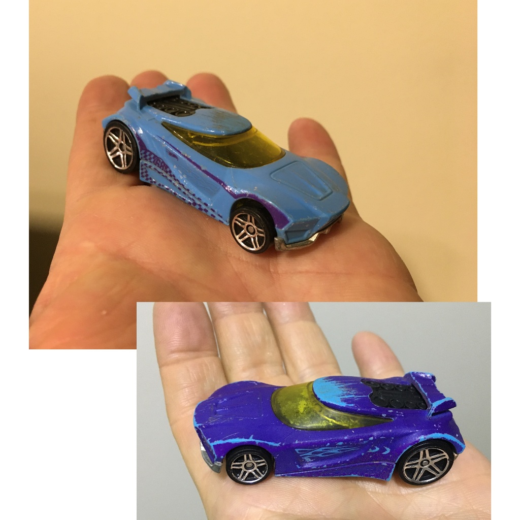 carrinho Hot Wheels muda cor color shifters carro Chicane azul modelo acceleracers