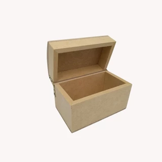 Mini Baú Mdf Cru Para Decoração e Lembrancinha