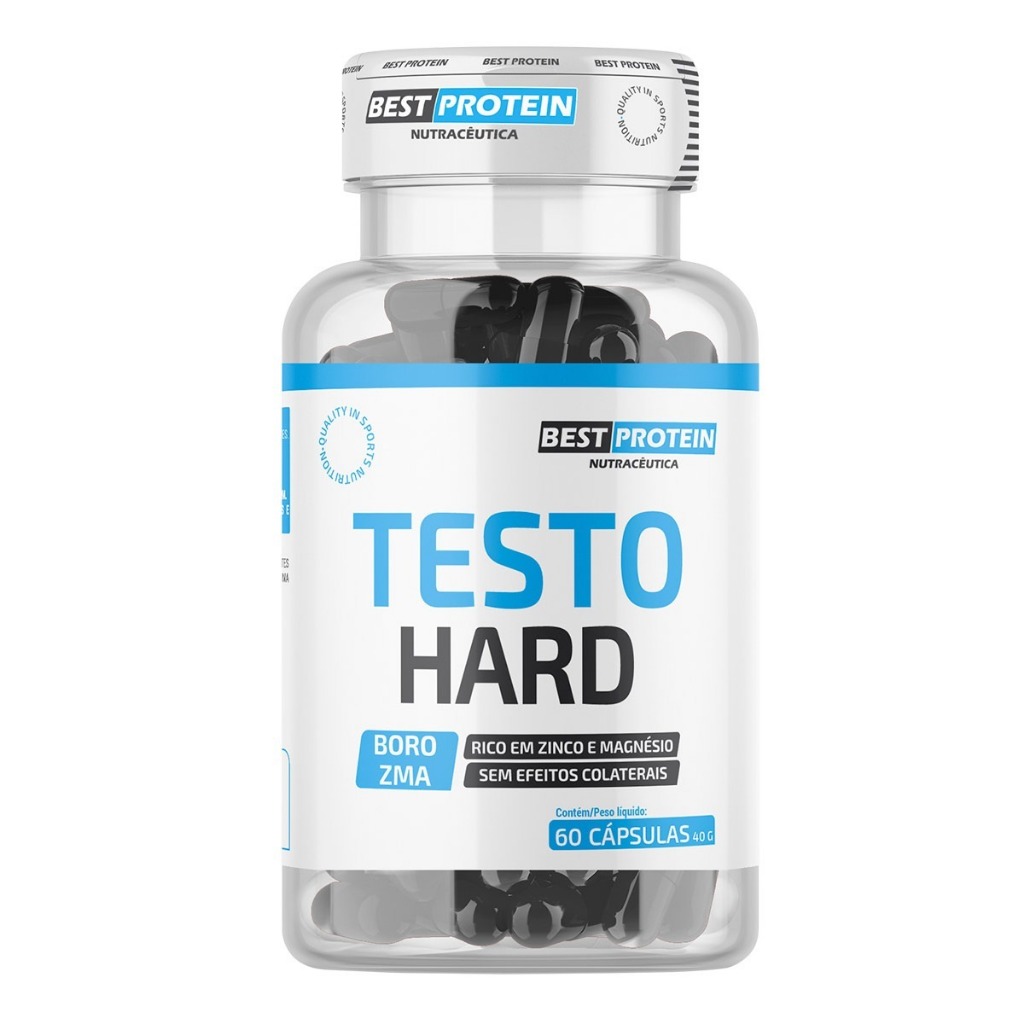 Testo Hard, 60 Cápsulas - BEST PROTEIN (ZMA - Zinco, Magnésio, Acido ...