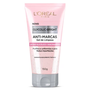 Gel de Limpeza Anti-Marcas Glycolic-Bright L'Oréal Paris 150g em Oferta na Shopee