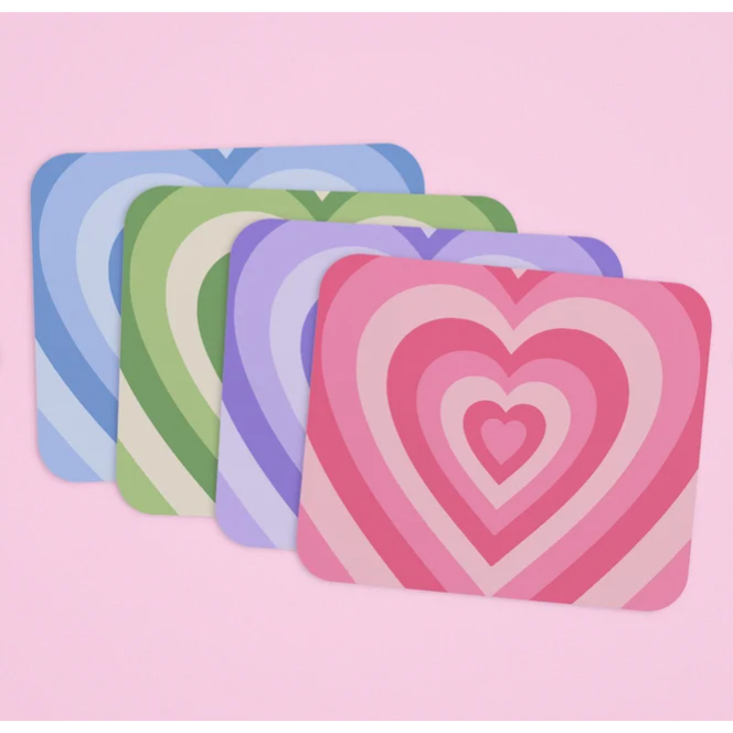 Mousepad Personalizado Estilo Heart Trend Nostalgia Meninas Superpoderosas Variadas Cores