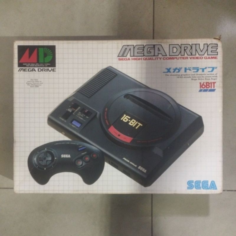 Caixa Original com berço Mega Drive Japonês