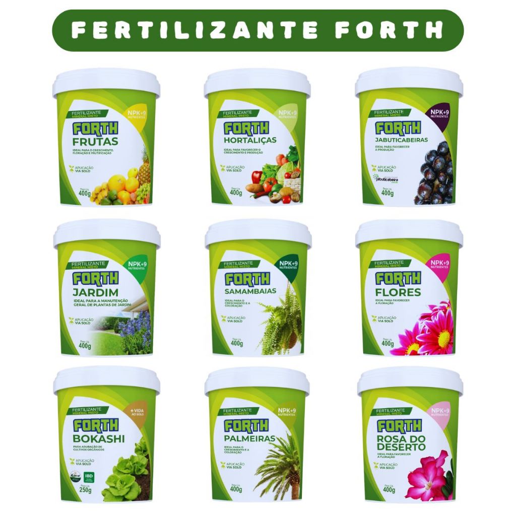Adubo Fertilizante Mineral Misto Forth 400g - Imagem 1
