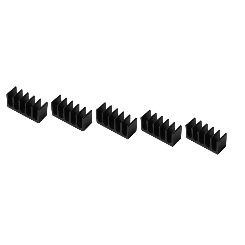 5uni. Dissipador De Calor Adesivo 8x22x10mm Vrm/mosfet/ram