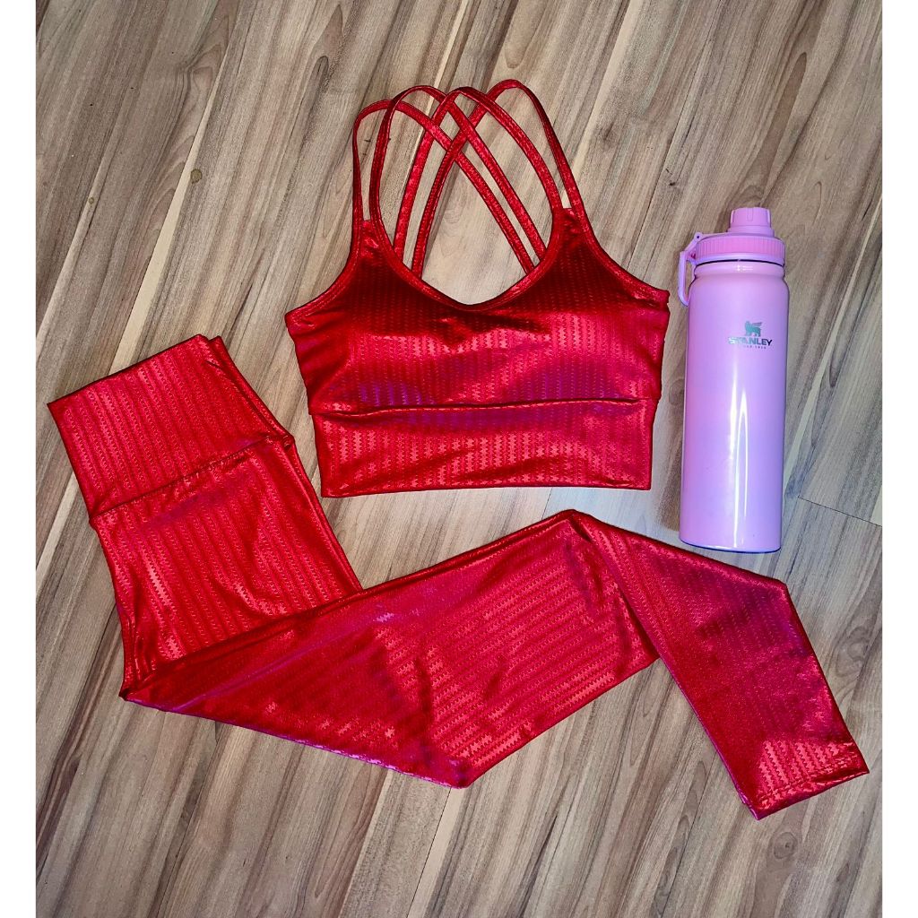 Conjunto Academia 3D Suplex Roupa Para Treinar Top com BojC | Shopee Brasil