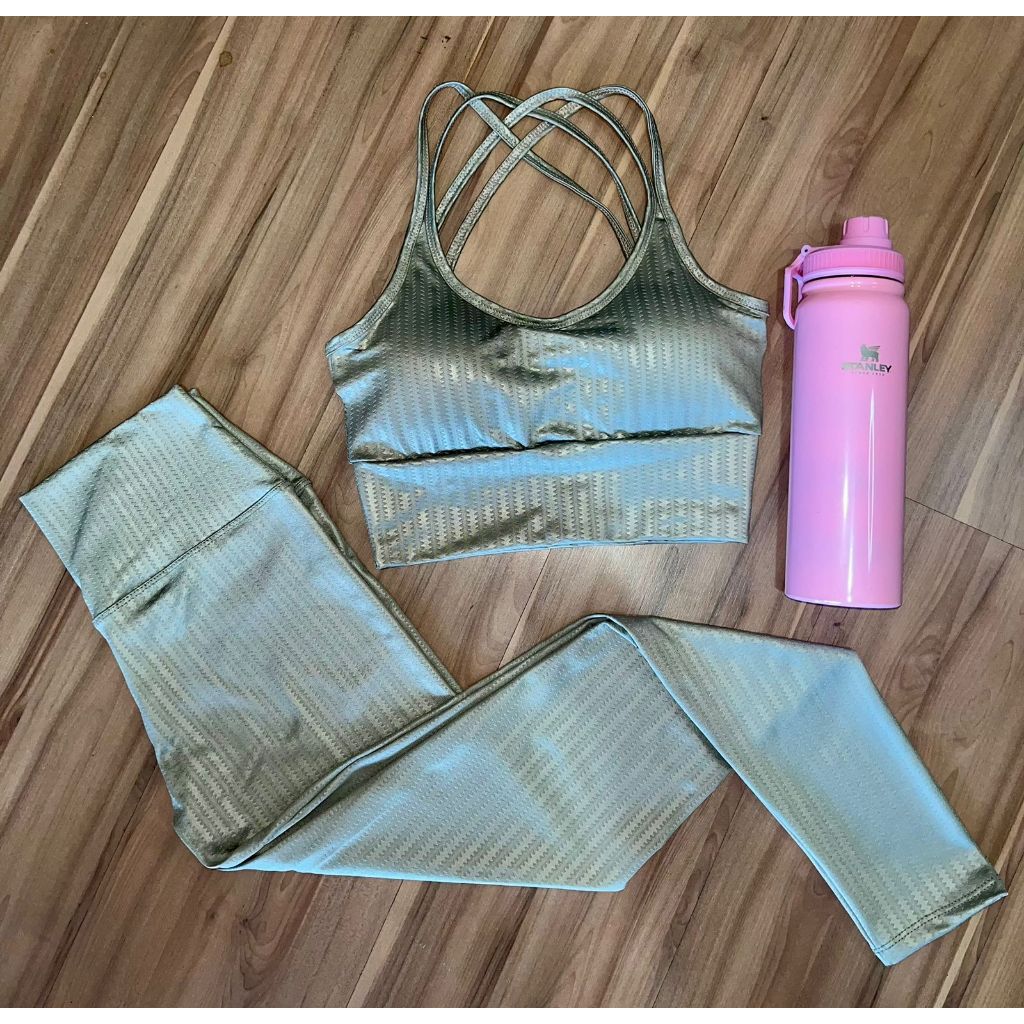 Conjunto Academia 3D Suplex Roupa Para Treinar Top com BojC | Shopee Brasil