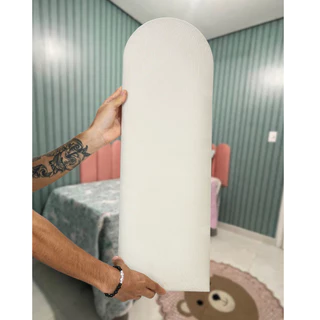 Placa Estofada Nuvem Cabeceira Adesiva Cama Queen - 8 Placas 20x60cm
