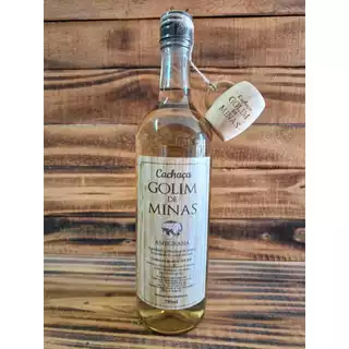 Cachaça Artesanal Amburana Golim de Minas 750ml + Brinde Copo Dose