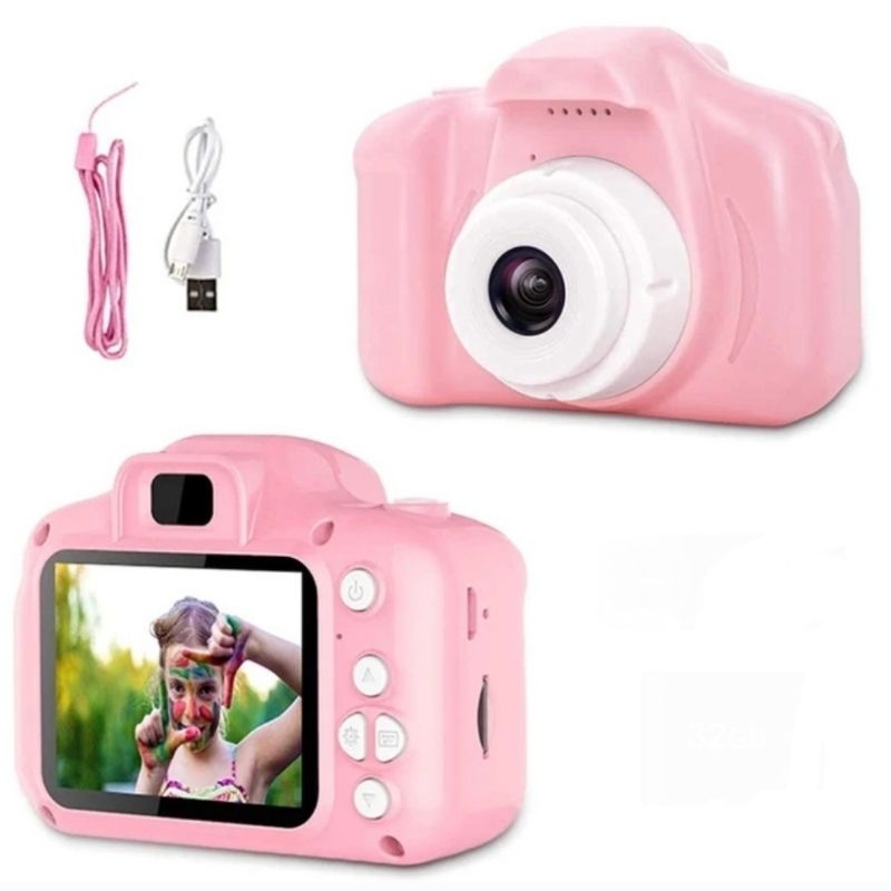 Mini câmera fotográfica digital HD brinquedos para crianças, vídeo ...