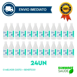 Kit C/24 Unidade Soro Fisiológico 0,9% 500ml Farmax Envio Imediato