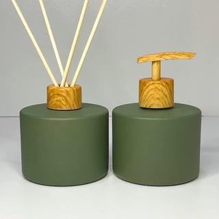 Kit Lavabo Picolo Verde Luxo Difusor Aromatizador e Porta Sabonete Líquido 250ml