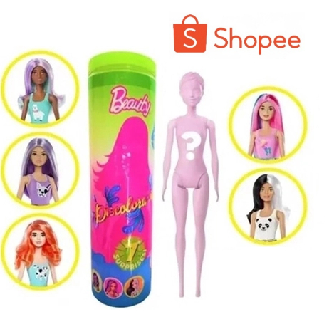 Boneca Beauty Surpresa Muda Cor na Água Revela 7 Estilos + Envio para todo Brasil
