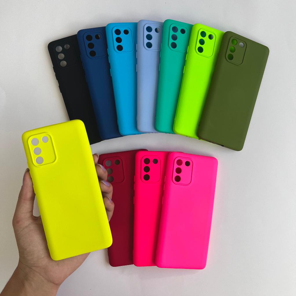 Capinha Para Samsung S10 Lite / Capa Case Silicone Aveludada Colorida Forrada (CF26)