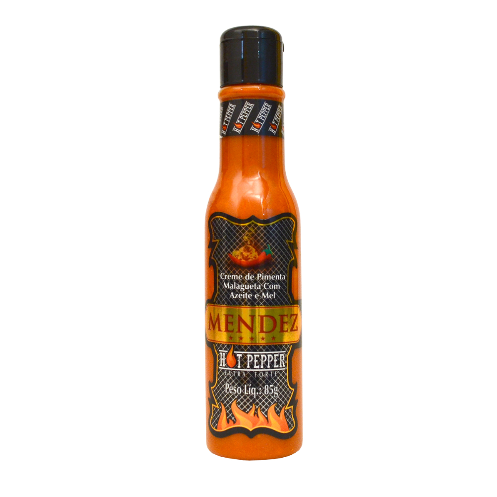 Creme de Pimenta Malagueta Mendez Com Azeite e Mel - Hot Pepper (Extra Forte) 85gr