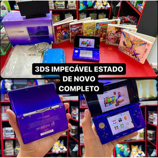 Nintendo 3ds + jogos originais,Caixa completo!