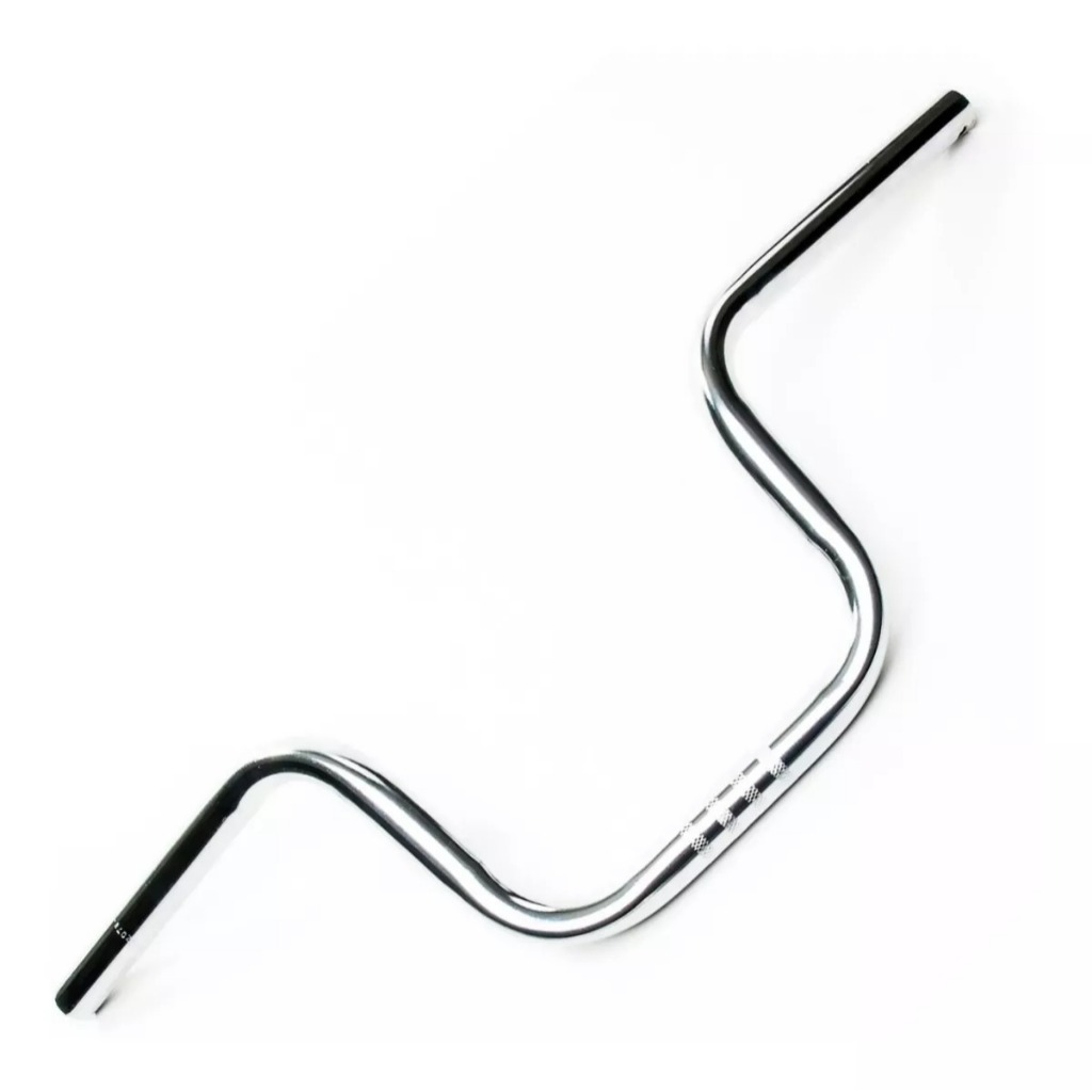 Guidão alto tipo de moto CG Titan Cromado Para Bicicleta Bike aro 20 24 ...