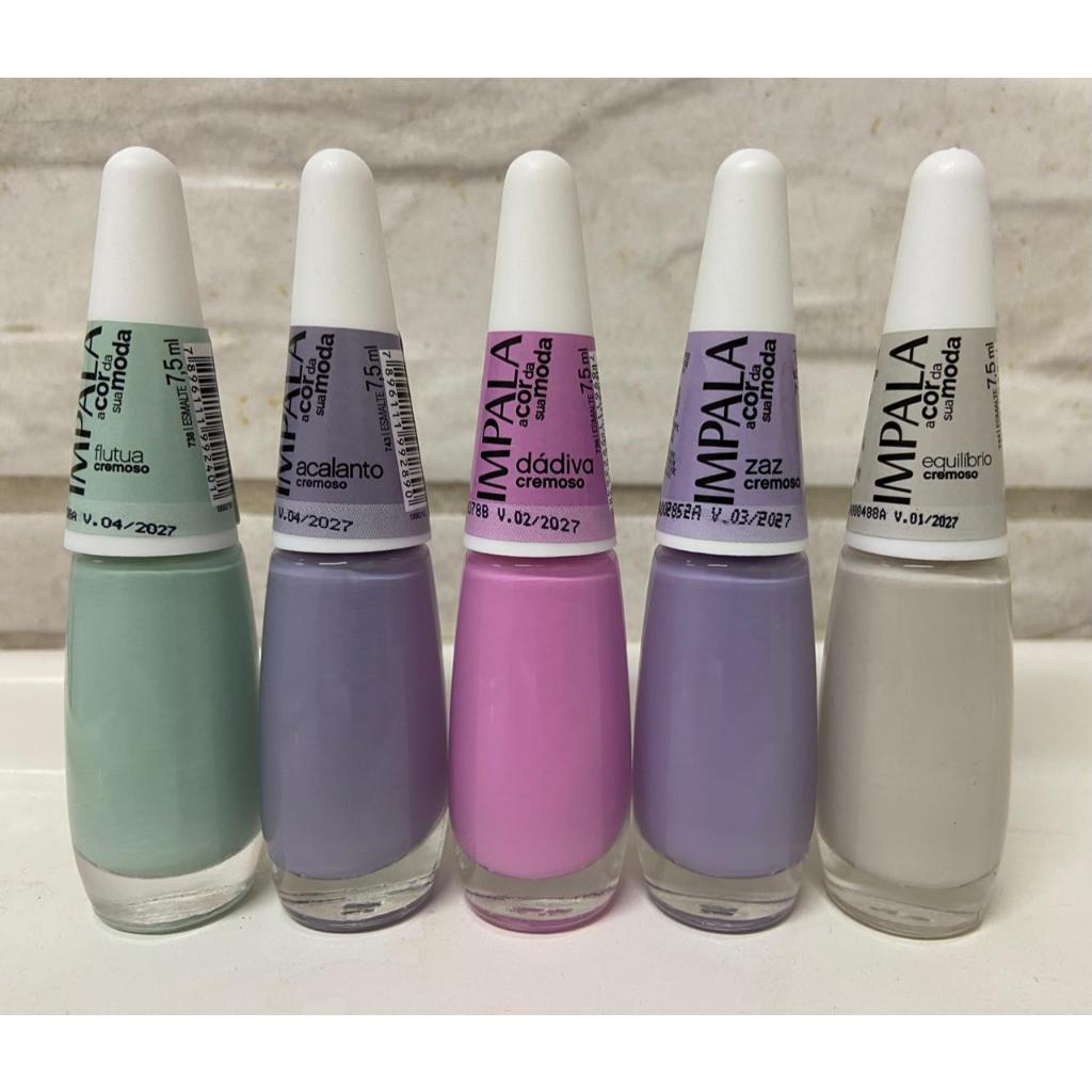 Kit Esmaltes Tons Pastéis Impala 1 | Shopee Brasil
