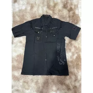 Nova primavera, verão e outono masculino fino ajuste casual topos de manga curta com design de bolso