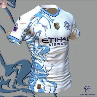NOVIDADE!!! Camisa Camiseta NOVA do MANCHESTER CITY Branco Azul 2024 +PREÇO PROMOCIONAL.