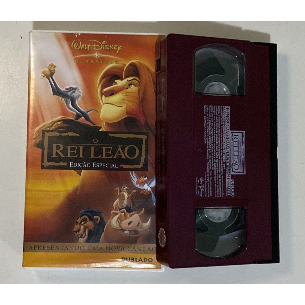 Fita Vhs Original - O Rei Leão - Edição Especial | Shopee Brasil