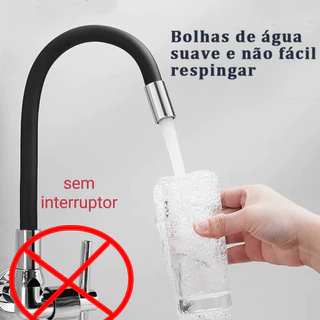 Torneira Cozinha Gourmet de Parede Flexivel 1/4 de Volta/SEM INTERRUPTOR