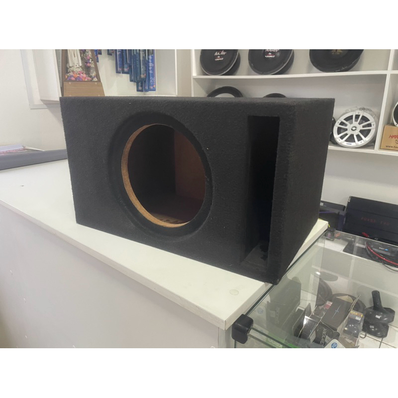 caixa som automotivo vazia para subwofer de 8 polegadas duto régua.