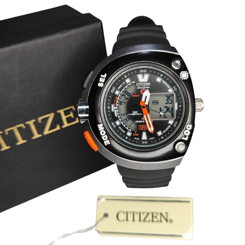Relógio Digital Masculino Citizen Aqualand Pro-Master Meia Lua ...
