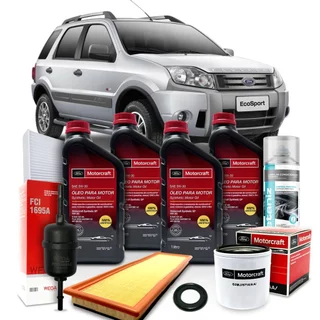 Kit Revisão Troca de Óleo Motorcraft 5w30 Ford Ecosport Fiesta 2009 2010 2011 2012