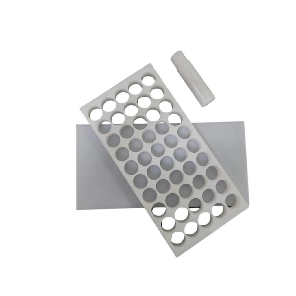 Placa Porcionadora de Docinhos Brigadeiro Beijinho 10g 45 Furos
