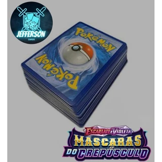 Lote de 100 cartas Pokémon - Máscaras do Crepúsculo