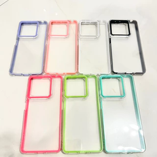 Capinha Transparente 3 em 1 Para Xiaomi Redmi note 13/Note 13 Pro/Note 13 Pro Plus Capa de celular slicone Protege lente anti-impacto
