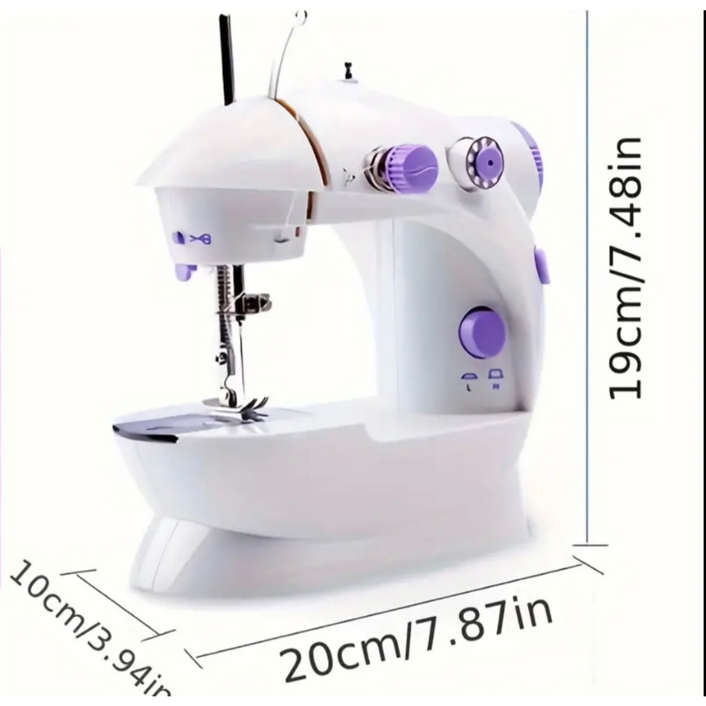 Mini Maquina Costura Portátil Elétrica Bivolt 110v-220v Mais Pedal