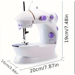 Mini Maquina Costura Portátil Elétrica Bivolt 110v-220v Mais Pedal