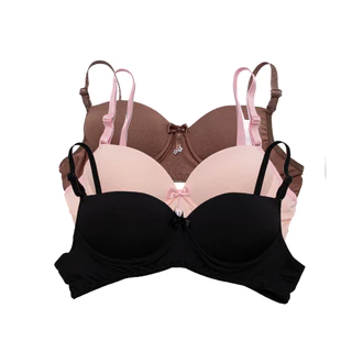 Kit 3 Sutiã Infantil Menina Moça De Bojo Juvenil
