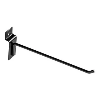 100 Ganchos Para Painel Canaletado Branco ou Preto 20cm