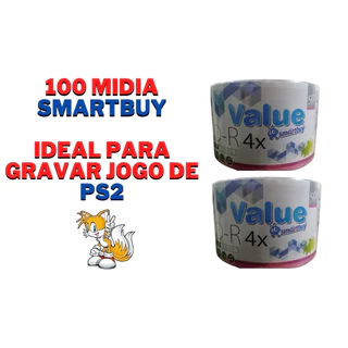 100 Mídia Virgem Dvd Smartbuy Logo 4.7gb 120min Grava Jogo