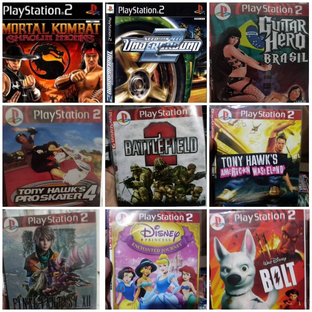 Coleção 3 Jogos Playstation 2 A Sua Escolha | Shopee Brasil