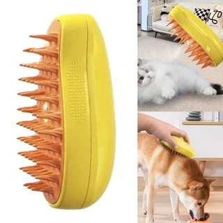 3 Em 1 Escova A Vapor Para Gato -Autolimpante- Escova de Massagem- Removedor De Pêlos- Penteador de Animais De Estimação