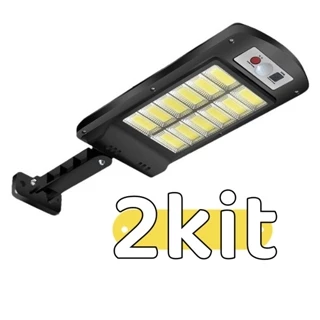 2Kit 120LED Luz De Rua Solar Impermeável Sensor De Luz De Rua Elétrico