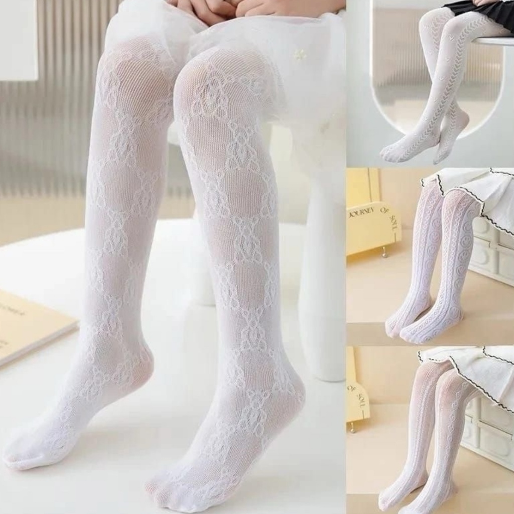 Meia Calça Branca Bordada a 14 Anos Infantil Bebê Juvenil Meia