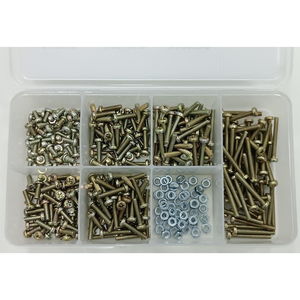 Kit Parafusos Philips M3 -300 Unidades (acompanha 50 Porcas)