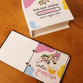 Mini Livro "Vocês Foram Promovidos a Padrinhos!" Presente para padrinhos de batismo Padrinhos Magicos