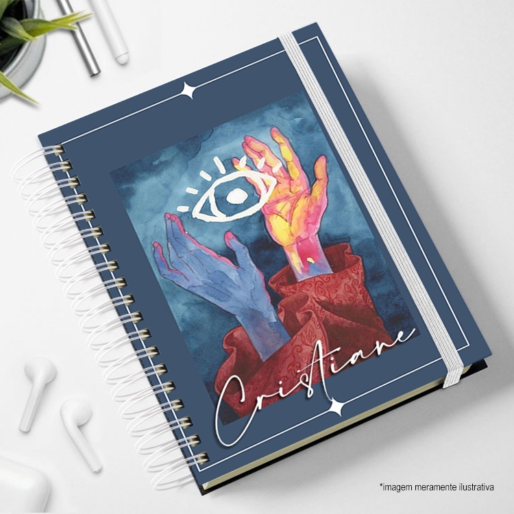 Agenda 2025 mistica mystic de mágica bruxa para anotações com nome personalziada planner