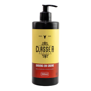 Shaving Em Creme Classe A Hidratante & Refrescante Para Fazer Barba Pezinho E Navalhado 500ml