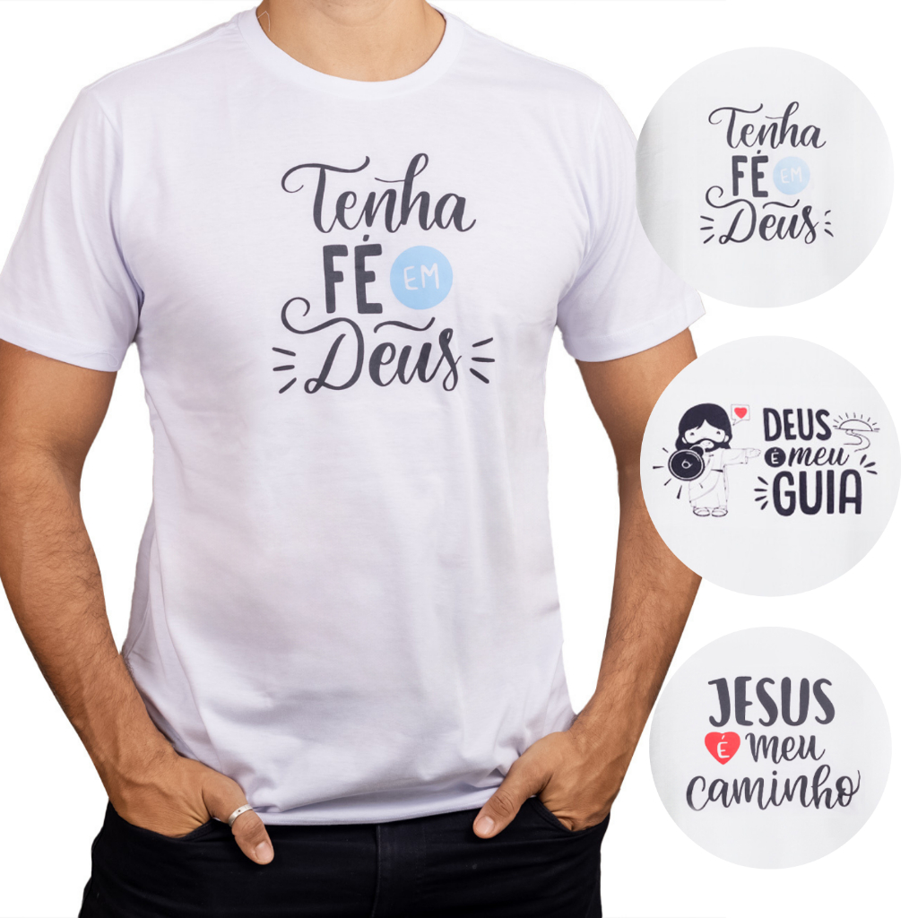 Com Frases Evangélicas Camisa Evangelica Masculina Temas Para