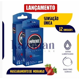 Kit 12 Preservativo Camisinha Super Sensitive Intense Prudence Lançamento + Fina + Lubrificado