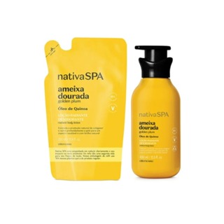 Nativa Spa Ameixa Dourada: Loção Radiante Corporal 400ml + Refil 350ml em Oferta na Shopee